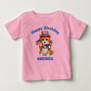 Orange Kittel (1p) Patriotisk Barn T-Shirt
