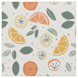 Orange & Kiwi-mönster Tyg