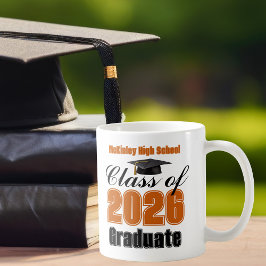 Orange Klass 2026 Examen Souvenir Kaffemugg