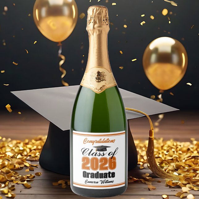 Orange Klass 2026 Examenfestegiver Anpassad (Skapare uppladdad)