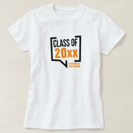 Orange Klass År Talbubbla T Shirt