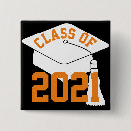 Orange klass för 2024 års Grad Cap Knapp