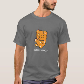 orange klibbig björnmörk t tee shirt