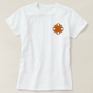 Orange Klöver Ribbon av Kenneth Yoncich T-shirt