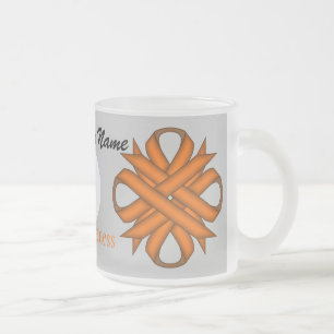 Orange Klöver Ribbon Tmpl av Kenneth Yoncich Frostad Glasmugg
