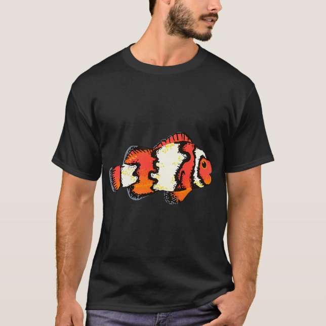 Orange klovnfisk t shirt (Framsida)