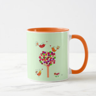 Orange, knapp Träd Mugg