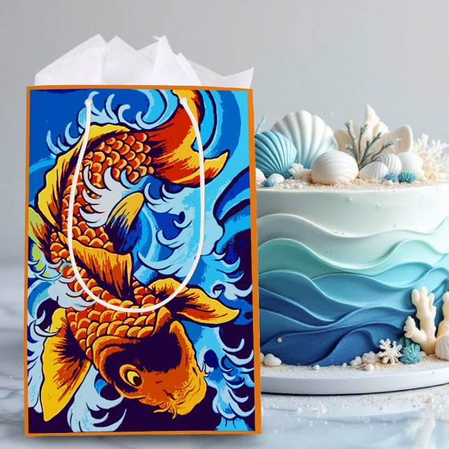 Orange Koi Fish Blue (Skapare uppladdad)
