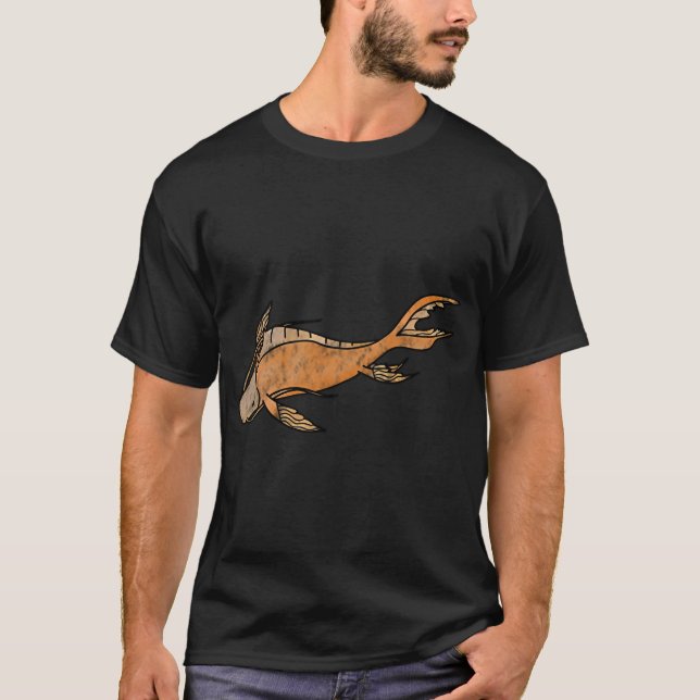 Orange Koi-fisk T Shirt (Framsida)