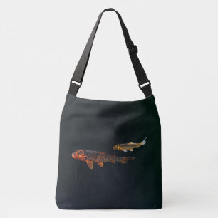 Orange Koi och Guld Koi Axelväska