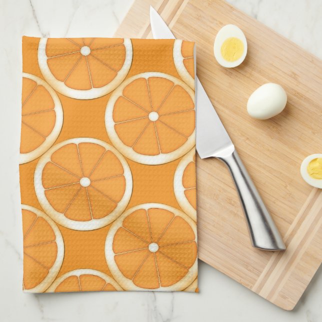 Orange Köksdesigntorn Kökshandduk (Vikt i Fjärdedel)