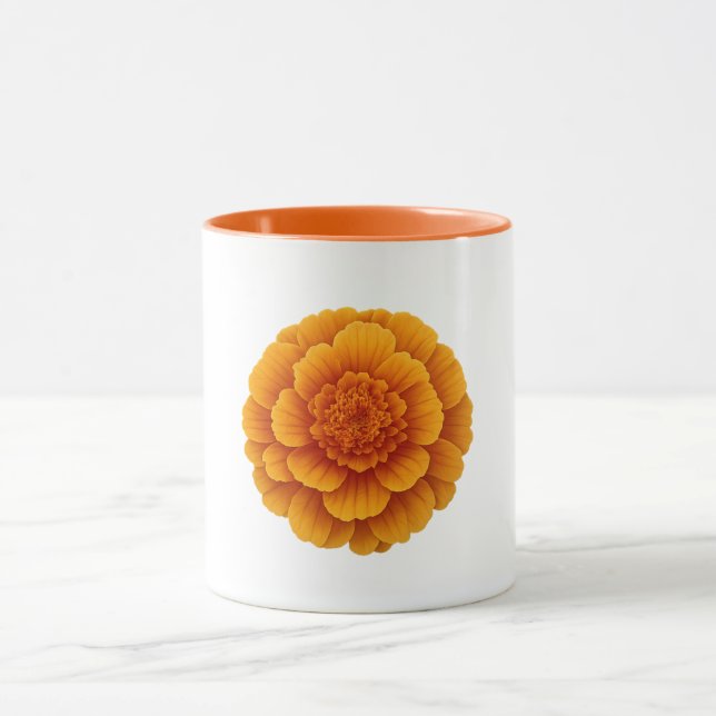 Orange Kombimugg - Marigoldblomma Mugg (Center)