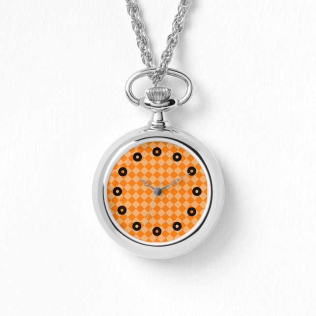 Orange Kombination Diamond Mönster av STaylor Armbandsur (Framsida)