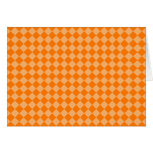 Orange Kombination Diamond Mönster av STaylor Hälsningskort