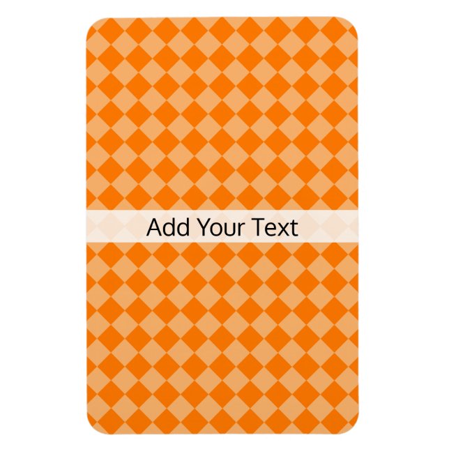 Orange Kombination Diamond Mönster av STaylor Magnet (Vertikal)