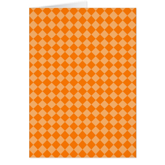 Orange Kombination Diamond Mönster av STaylor OBS Kort (Framsidan)