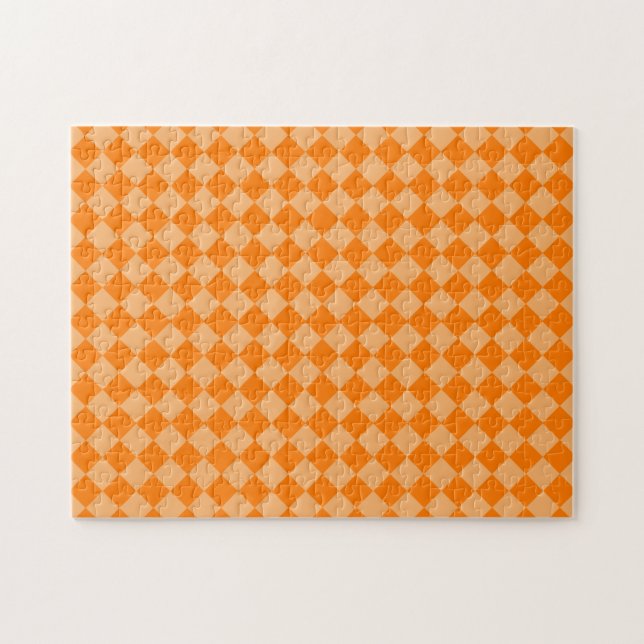 Orange Kombination Diamond Mönster av STaylor Pussel (Horisontell)