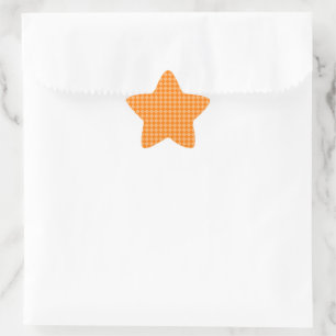 Orange Kombination Diamond Mönster av STaylor Stjärnformat Klistermärke