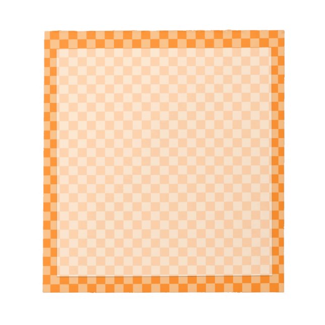 Orange-kombination - klassiskt kontrollbord anteckningsblock (Framsida)