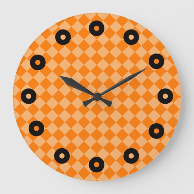 Orange Kombinationsdiameter Mönster efter STaylor Stor Klocka (Framsida)