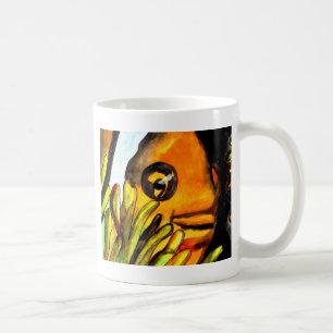 Orange Konsmålning av färgen Clown Fish water orig Kaffemugg