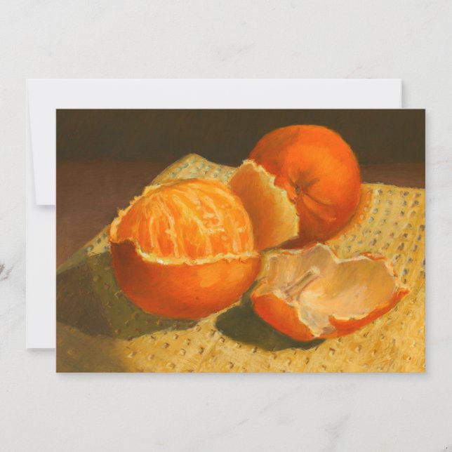 Orange konst inbjudningar (Framsida)