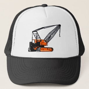 Orange konstruktionskran keps