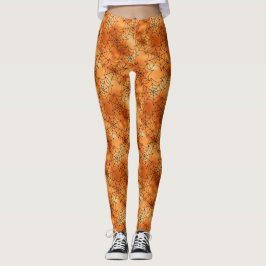 Orange kopparlegeringar med svarta koppar leggings