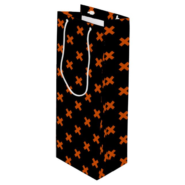 Orange kor sytlar på svart (Framsidan Vinklad)