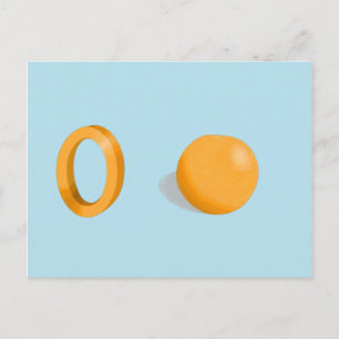 Orange-kort Vykort