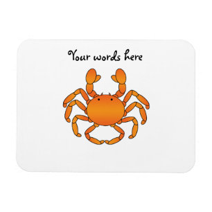 Orange krabba magnet