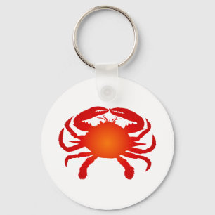 Orange Krabba Nyckelring