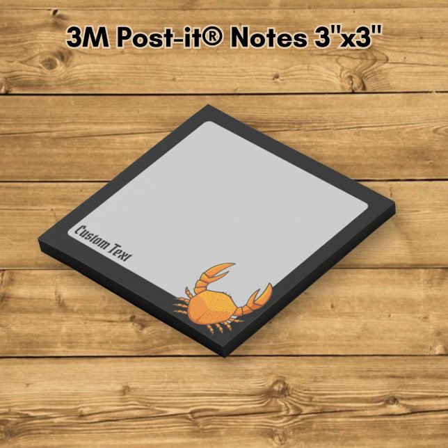 Orange Krabba Post-it Block (Skapare uppladdad)