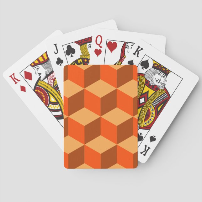 Orange kubes casinokort (Baksidan)