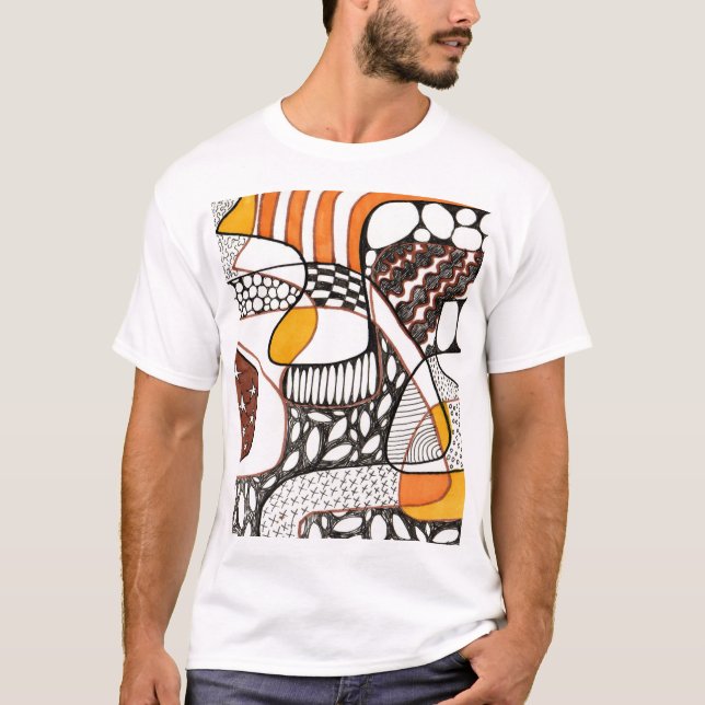 Orange kvartal t shirt (Framsida)