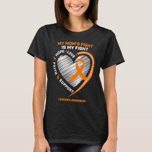Orange Kvinnor Manar Leukemi Medvetenhet om Mamma T Shirt