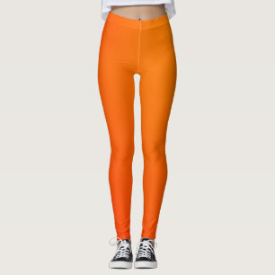 Orange Kvinnors bensin Leggings