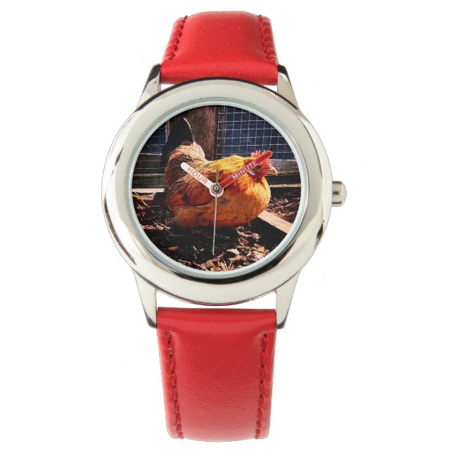 Orange kyckling armbandsur (Framsida)