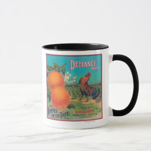 Orange LabelVenice för trots Cove, CA Mugg