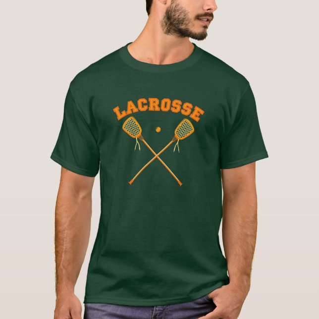 Orange Lacrosselogotyp T-shirt (Framsida)