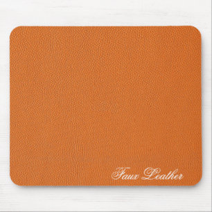 Orange läderLook Musmatta