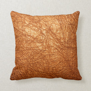 orange läderstruktur kudder kudde