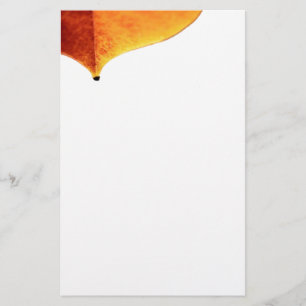 Orange Lämna Stationery Brevpapper