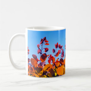 Orange lämnar i Fall! Kaffemugg