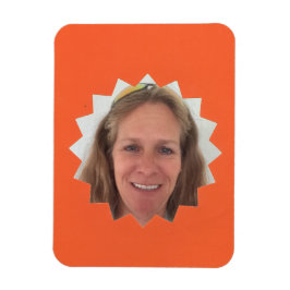 Orange Large Sol Photo Ram Magnet