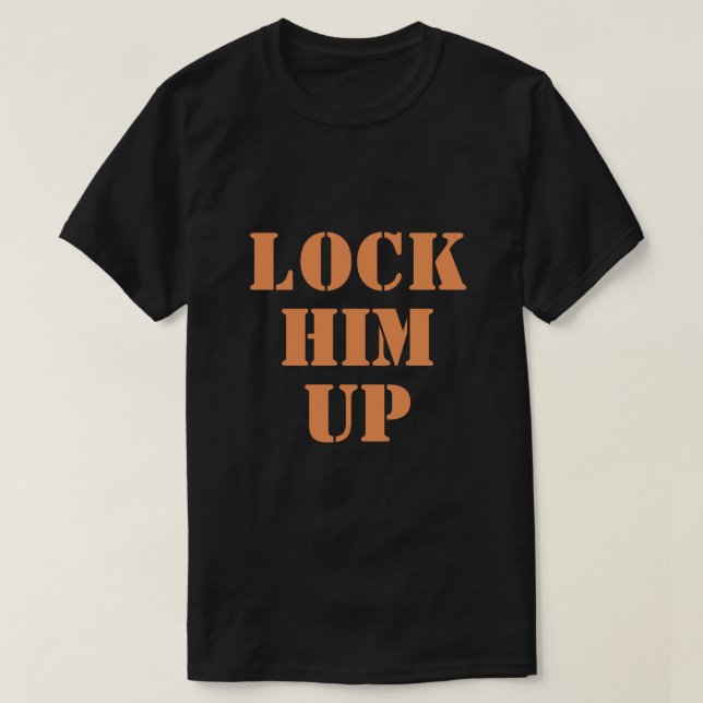 Orange låser upp honom t shirt (Design framsida)