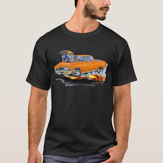 Orange lastbil 1966 för El Camino T Shirt (Framsida)