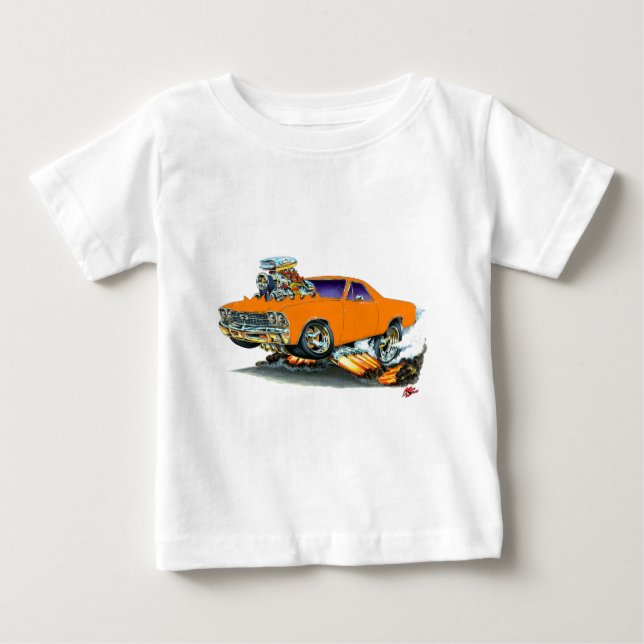 Orange lastbil 1968-69 för El Camino T-shirt (Framsida)