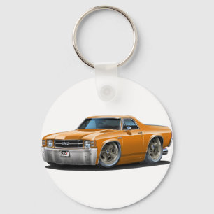 Orange lastbil 1971-72 för El Camino Nyckelring