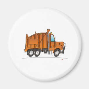 Orange Lastbil Magnet